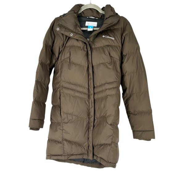 Columbia Women's Peak to Park Mid Insulated Jacket in Olive Green - Picture 2 of 7